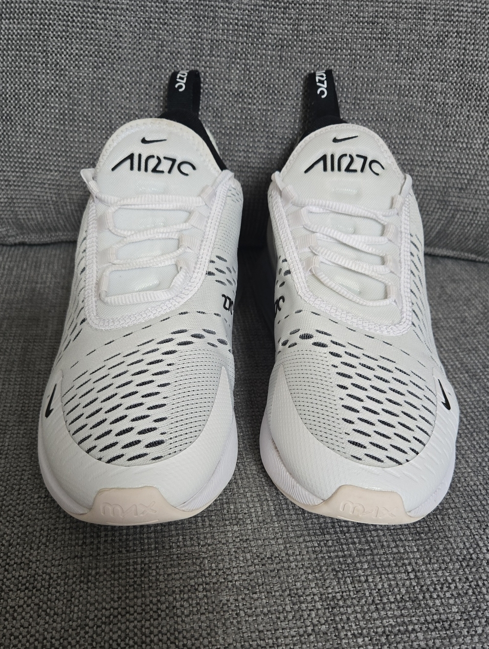 Nike Air270 Women’s White and Black Slip-On Athletic Sneakers